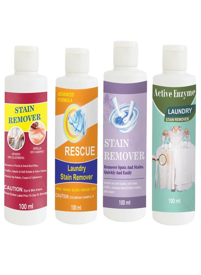 مجموعة مزيلات البقع من توفوس، تتضمن مزيلات بقع باللون الأحمر والبرتقالي والأرجواني والفستقي | محلول تنظيف متعدد الأسطح للملابس والأقمشة والمفروشات (100 غرام لكل عبوة) - Image 1